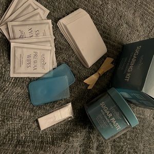 Sugaring paste with supplies